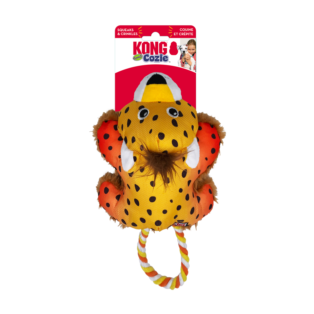 KONG Cozie Tuggz S/M Cheetah