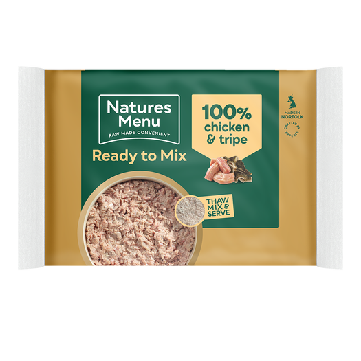 Natures Menu Ready to Mix Chicken & Tripe 400g 100% Block