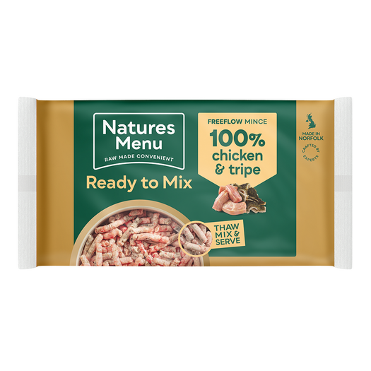 Natures Menu Ready to Mix Chicken & Tripe 2kg 100% Free Flow