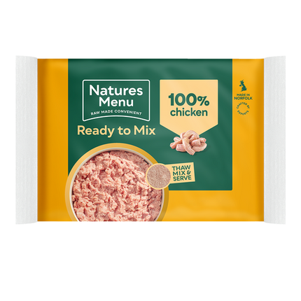 Natures Menu Ready to Mix Chicken 400g 100% Block