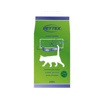 Pettex So-Kleen Grey Clumping Cat Litter 20kg