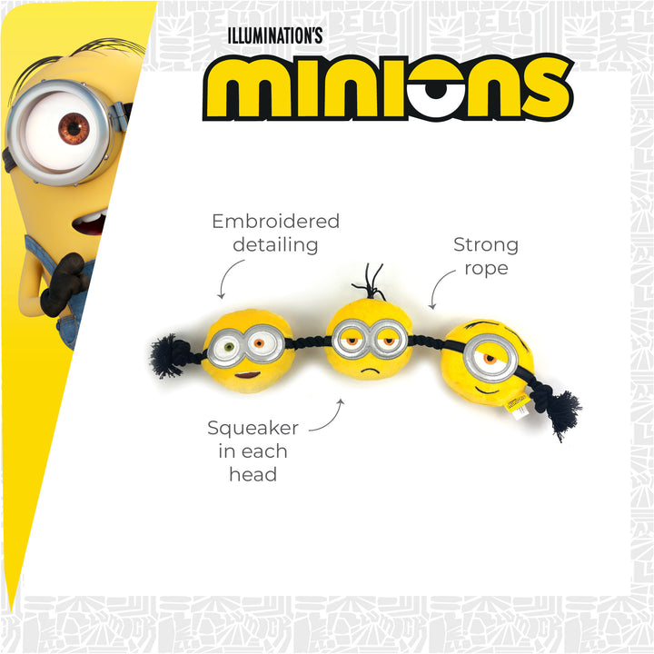 Happy Pet Minion 3-Head Rope Tug