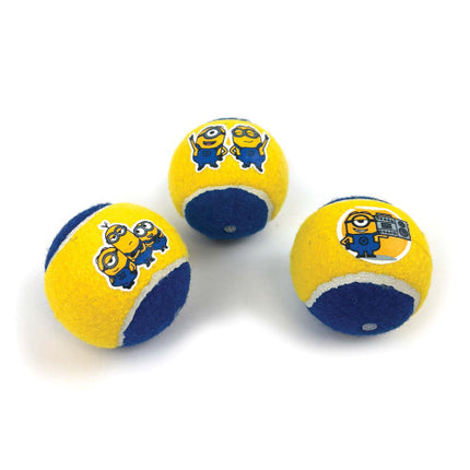 Happy Pet Minion Squeaky Tennis Balls 3 Pack