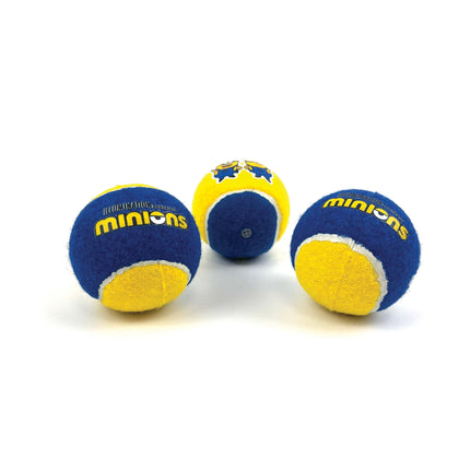 Happy Pet Minion Squeaky Tennis Balls 3 Pack