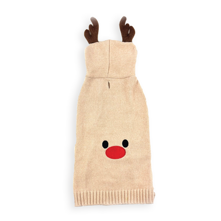 Happy Pet Reindeer Hooded Sweater