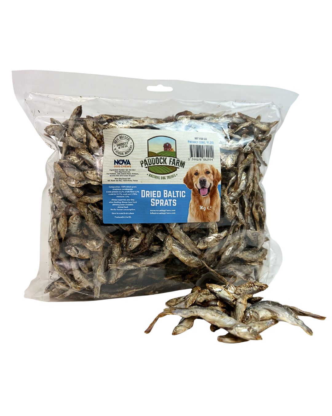 Paddock Farm Dried Baltic Sprats 1kg