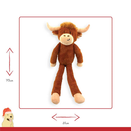 Happy Pet Jumbo Herby Highland Cow Plush Toy