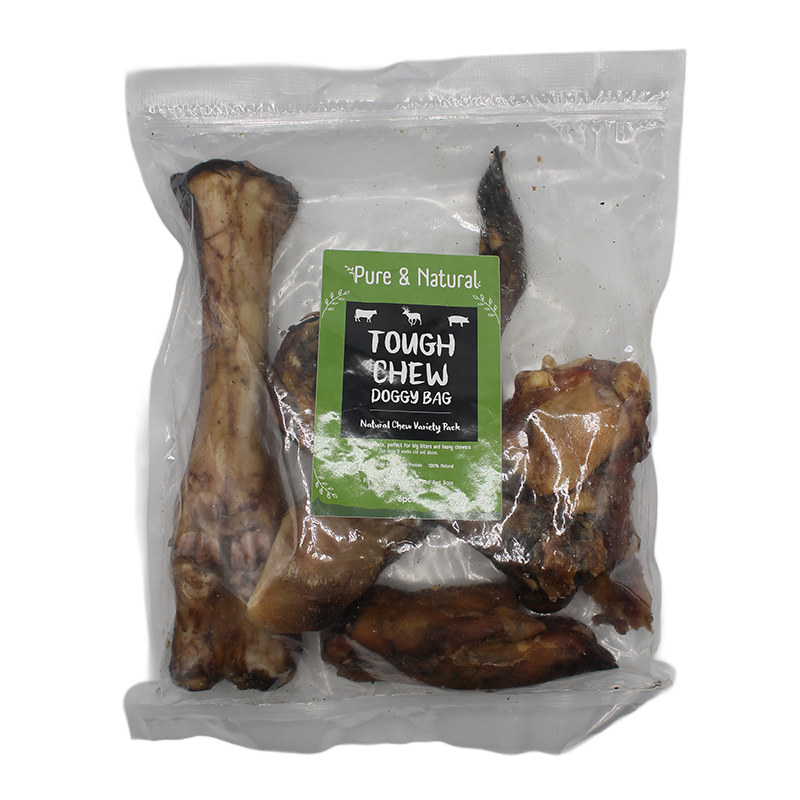 Pure & Natural Doggy Bag Natural Tough Chew Variety Pack 1x6pcs