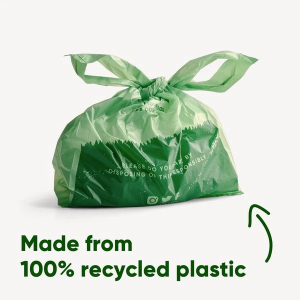 Beco Unscented Recycled Poop Bags With Handles x120 Pack
