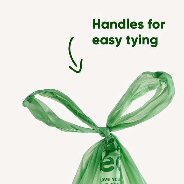 Beco Unscented Recycled Poop Bags With Handles x120 Pack
