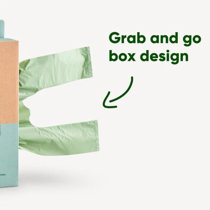 Beco Unscented Recycled Poop Bags With Handles x120 Pack