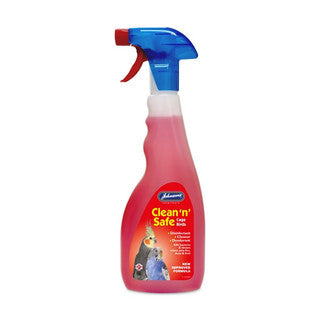 Johnsons Clean N Safe Disinfectant Cage Bird Spray 500ml