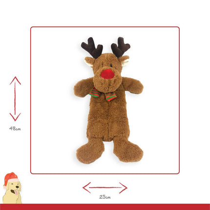 Happy Pet Ralph Reindeer Multi Squeaker Toy
