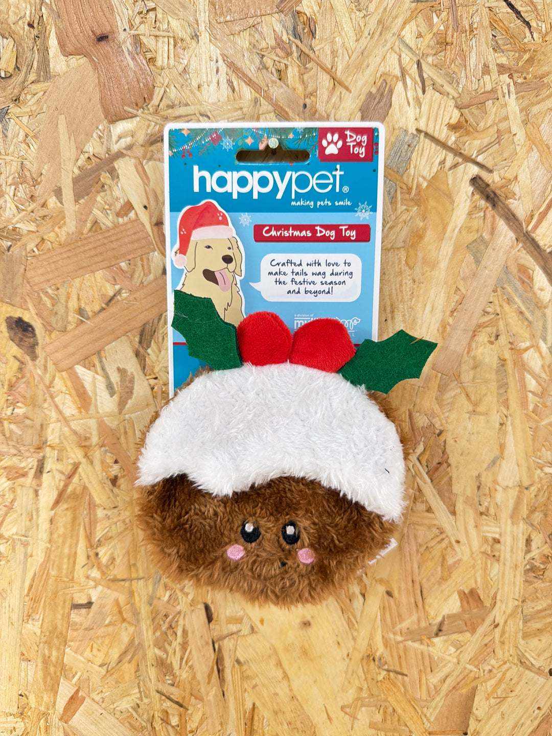 Happy Pet Christmas Pudding Unstuffed Crinkle