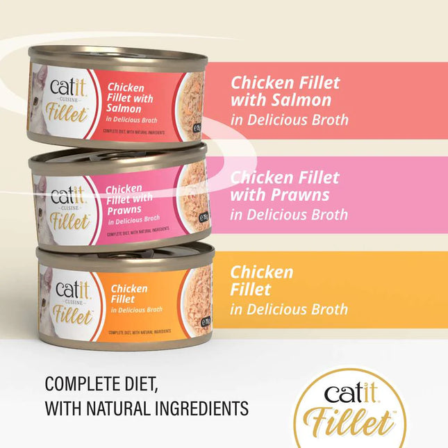 Catit Chicken Fillet with Prawns 75g