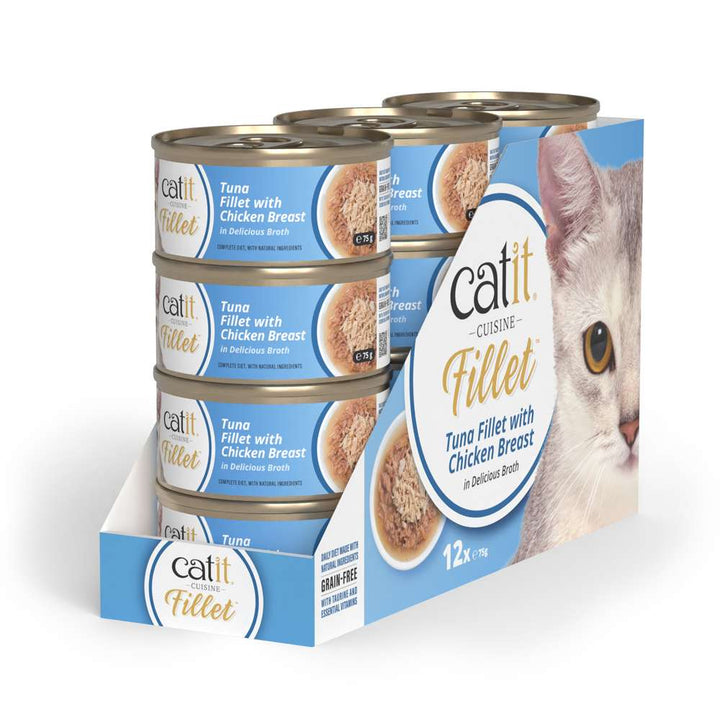 Catit Tuna Fillet with Chicken 75g