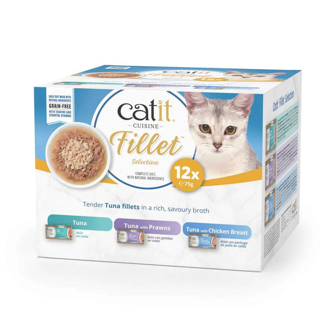 Catit Tuna Fillet Variety Pack 12 x 75g