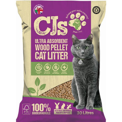 CJs Wood Cat Litter 30L