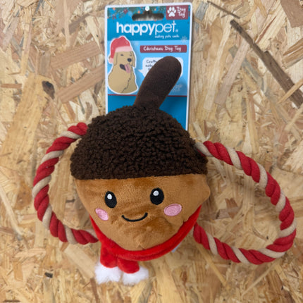 Happy Pet Christmas Chestnut Tug of War Rope Toy