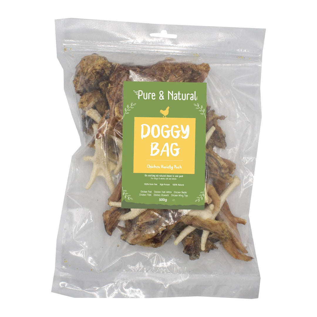 Pure & Natural Doggy Bag Chicken Variety Pack 500g