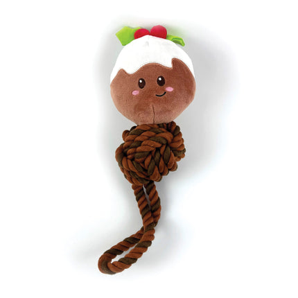 Happy Pet Christmas Pud Rope Tug Toy