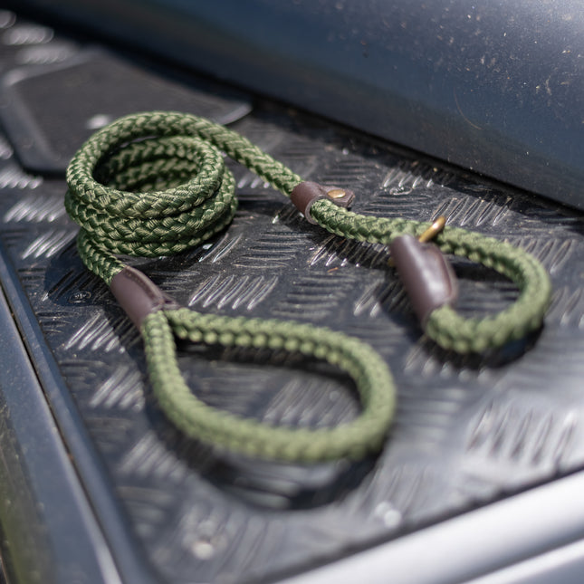 Ancol Heritage Rope Lead Khaki