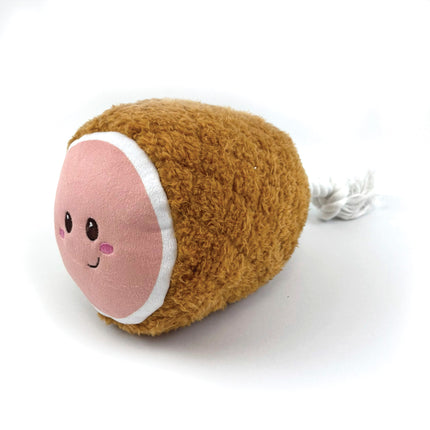 Happy Pet Christmas Ham Rope Tug Toy