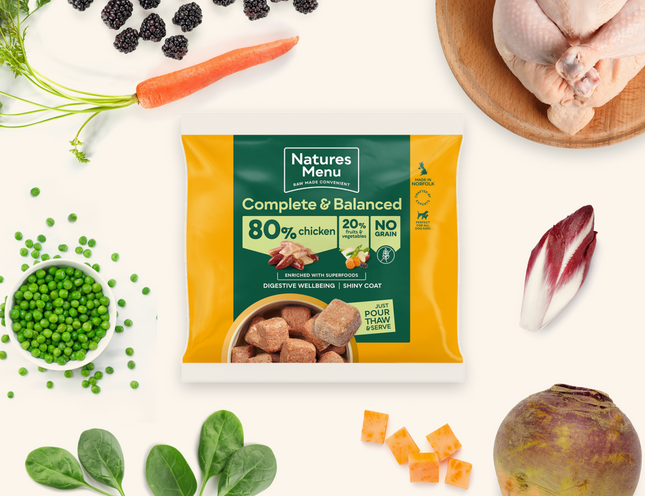 Natures Menu 80/20 Complete and Balanced Chicken 1kg Nuggets
