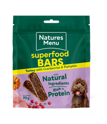 Natures Menu Turkey Superfood Bars 70g