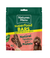 Natures Menu Beef Superfood Bars 70g