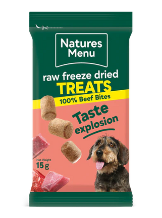 Raw Freeze Dried Treats 100% Beef 15g