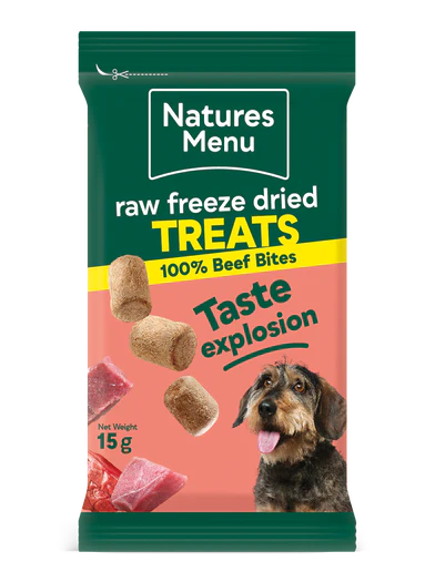 Raw Freeze Dried Treats 100% Beef 15g