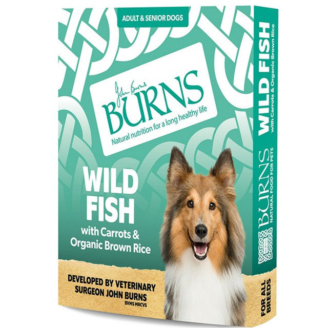 Burns Wild Fish with Carrots & Organic Brown Rice Trays 8 x 395g