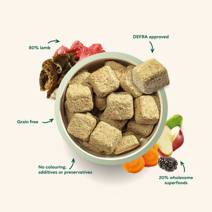 Natures Menu 80/20 Complete and Balanced Lamb 1kg Nuggets