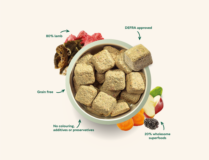 Natures Menu 80/20 Complete and Balanced Lamb 1kg Nuggets