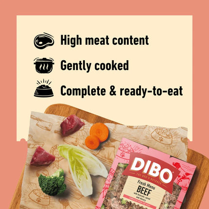 Dibo Fresh Cooked Block - Beef 400g
