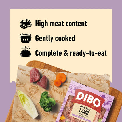 Dibo Fresh Cooked Block - Lamb 400g