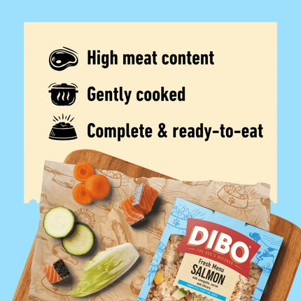 Dibo Fresh Cooked Block - Salmon 400g