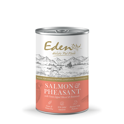 Eden Holistic Pet Food Tinned Salmon & Pheasant 400g