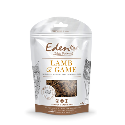Eden Holistic Pet Food Treats 100g Lamb & Game