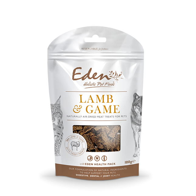 Eden Holistic Pet Food Treats 100g Lamb & Game
