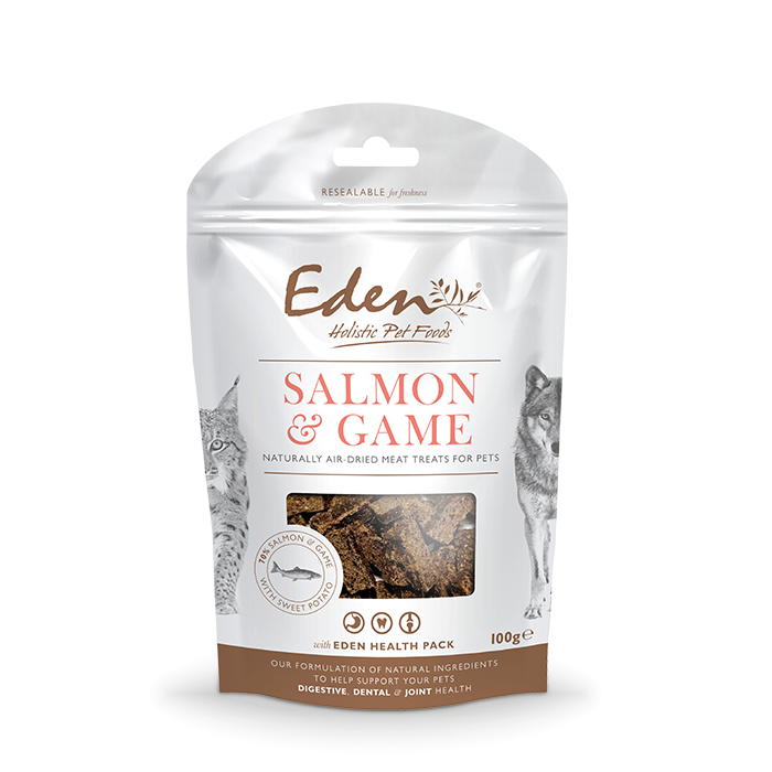 Eden Holistic Pet Food Treats 100g Salmon & Game