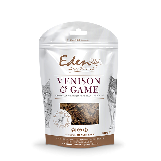 Eden Holistic Pet Food Treats 100g Venison & Game