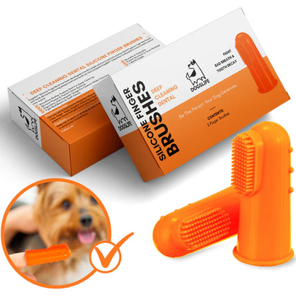 DogsLife Silicone Finger Dog Toothbrushes