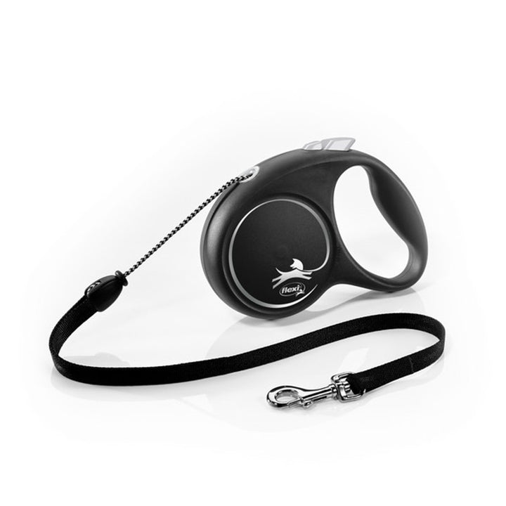 Flexi Black Design Cord Retractable Lead