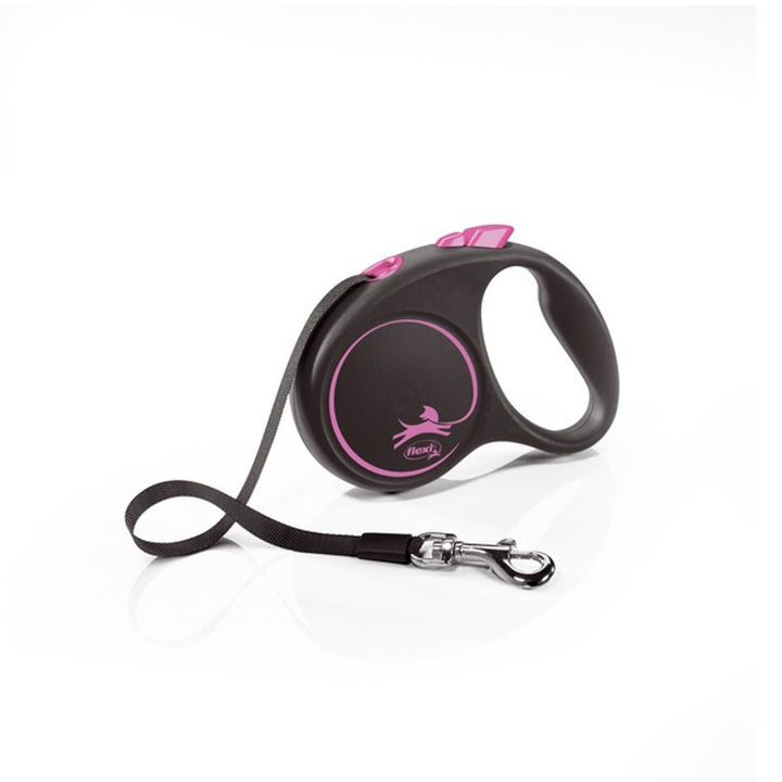 Flexi Black Design Cord Retractable Lead