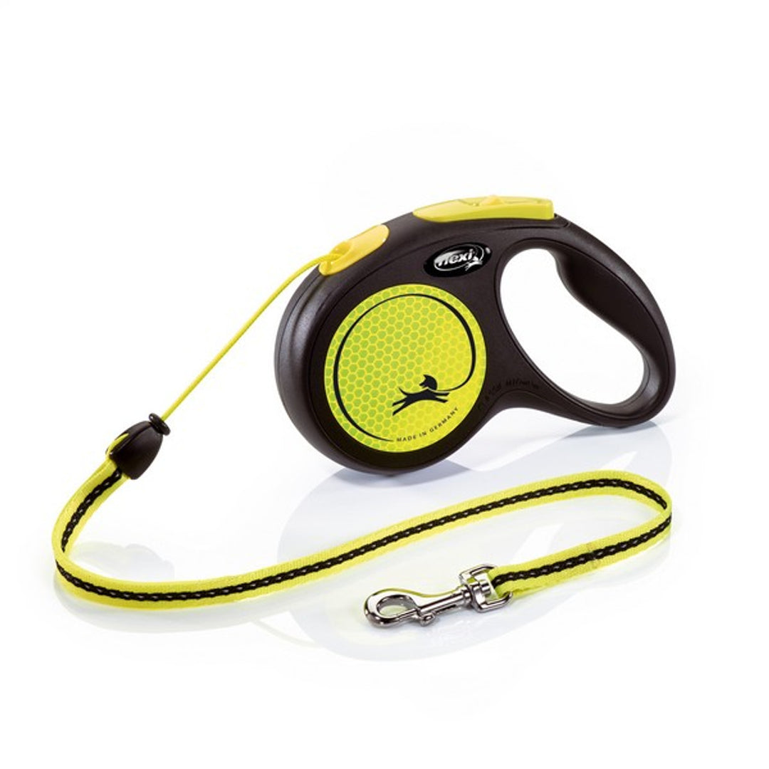 Flexi Neon Retractable 5m Lead