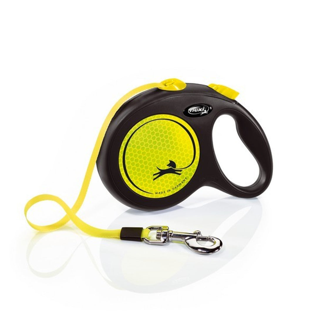 Flexi Neon Retractable 5m Lead