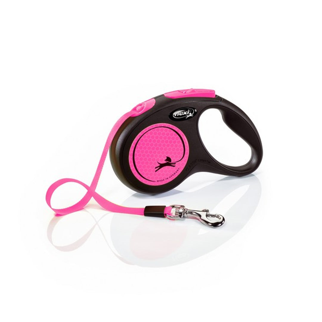 Flexi Neon Retractable 5m Lead