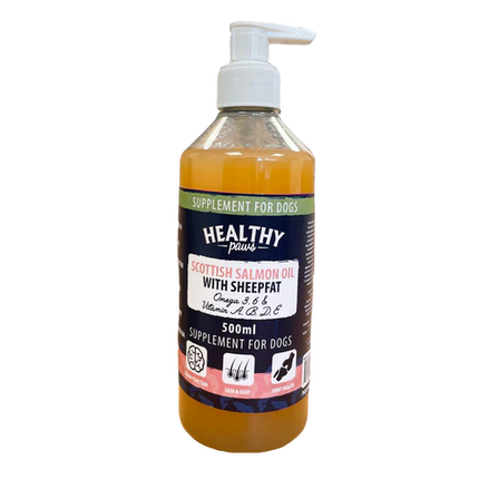 Healthy Paws Scottish Salmon Oil with Sheep fat 500ml